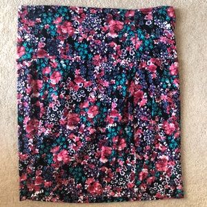 Floral Pencil Skirt